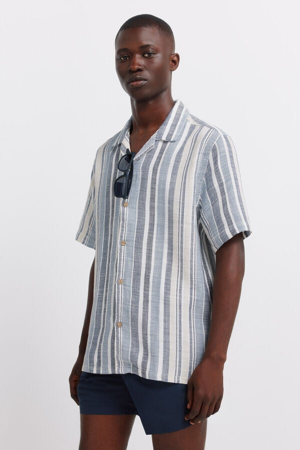 Springfield Plain V-shaped swimwear blue