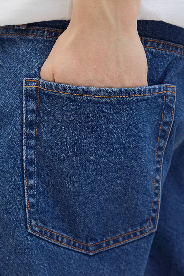 JJ REBEL Loose-fit denim Bermuda shorts bleu