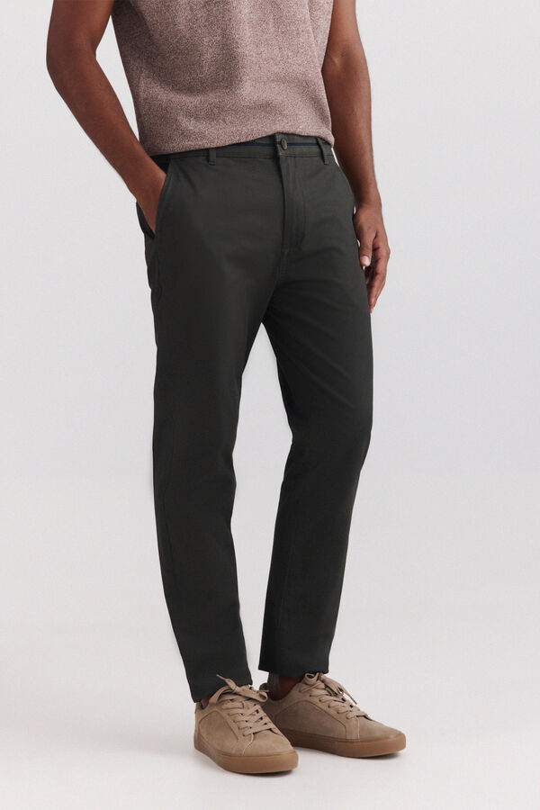 Springfield Cal&ccedil;as chino microestampadas slim fit estampado