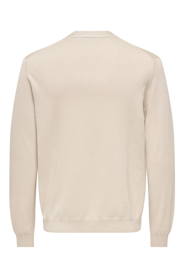 Only & Sons Regular fit cardigan brown