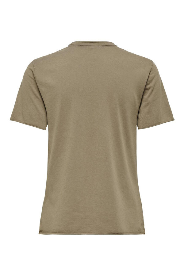 Only Printed short sleeve T-shirt grey