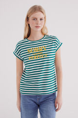 Springfield "Sorry for being perfect" T-shirt green