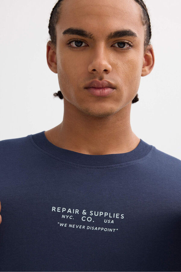 Inside Camiseta de manga larga azul