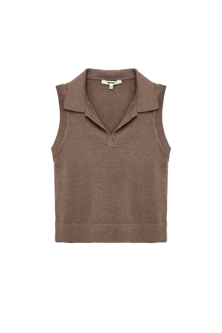 Chaleco de corte estándar con cuello polo