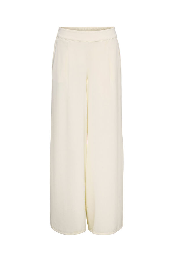 JDY Wide fluid trousers white