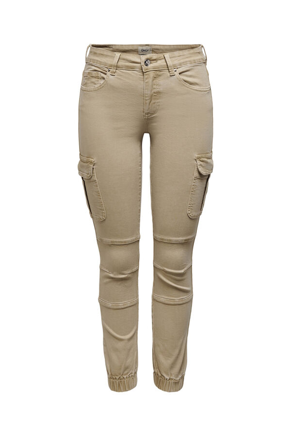 Only Pantal&oacute;n cargo slim fit marr&oacute;n