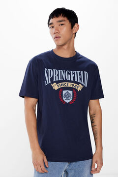 Springfield Camiseta Springfield azul oscuro