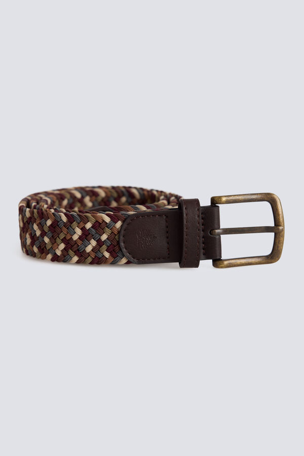 Springfield Multicoloured braided belt printed