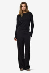 Noisy May Straight tailoring trousers Crna