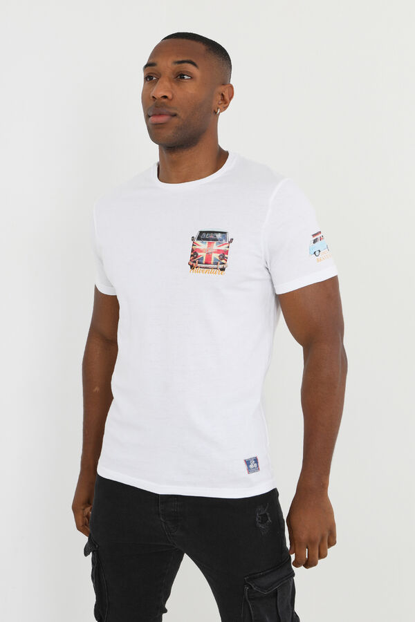Brave Soul Short sleeve vans T-shirt white