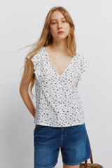 Springfield Embroidered short sleeve T-shirt brown