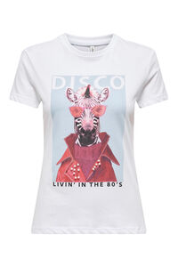 Only Camiseta estampada manga corta