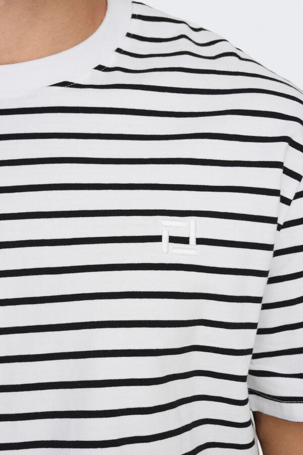 Only & Sons Printed short sleeve T-shirt white