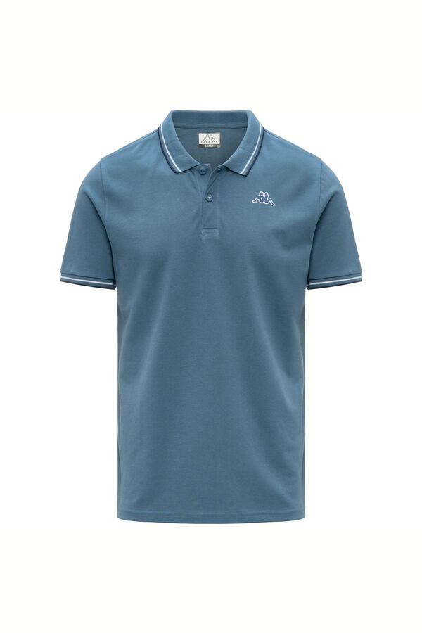 Kappa Short sleeve logo polo shirt blue