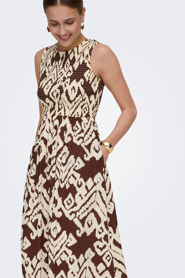 JDY Vestido midi con vuelo estampado