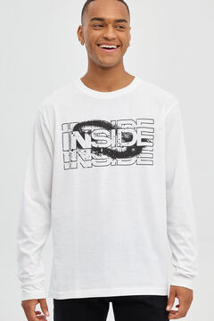 Springfield Inside print T-shirt white