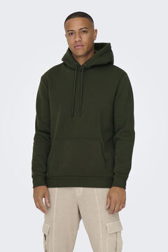 Springfield Essential hooded sweatshirt green