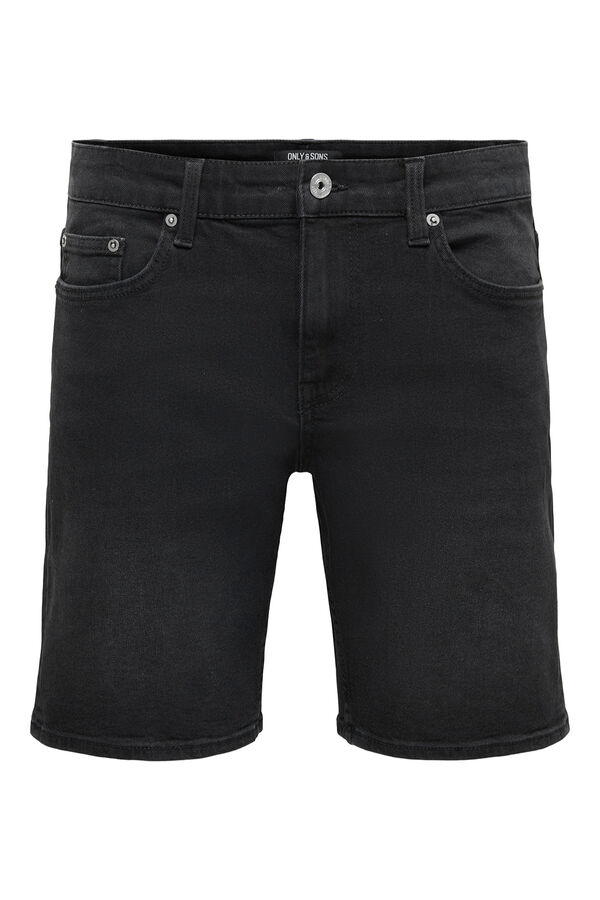 Only & Sons Denim Bermuda shorts black