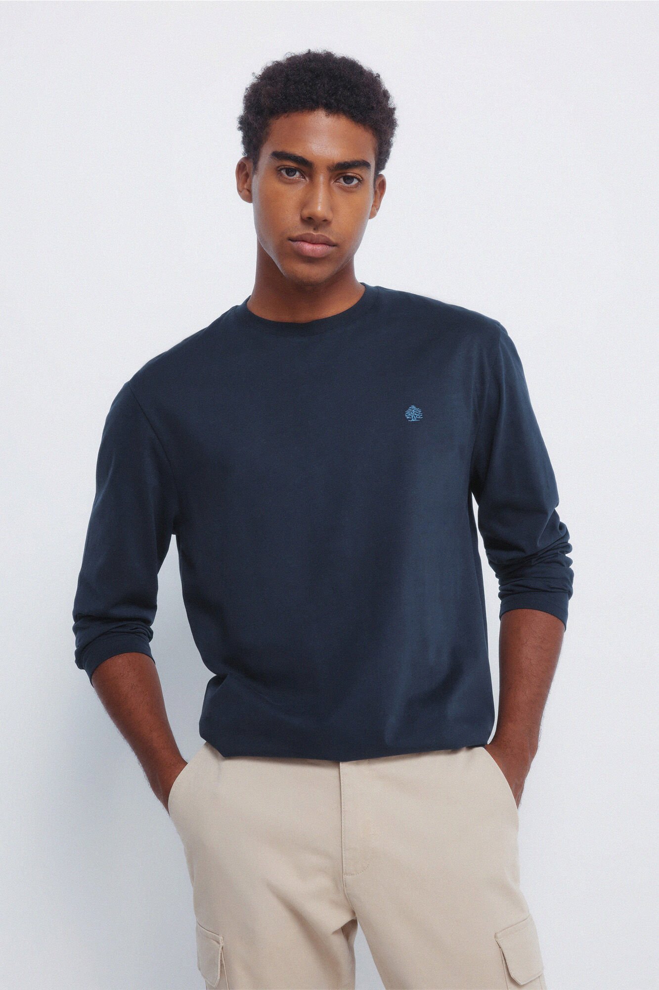 Springfield Basic long sleeve T-shirt with a soft finish