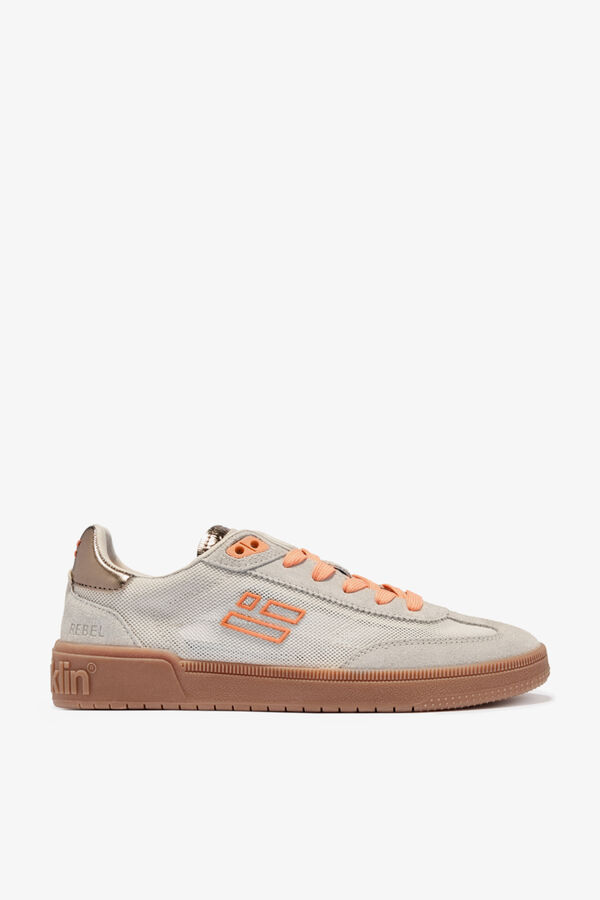D. Franklin Zapatillas casual mesh con cord&oacute;n beige