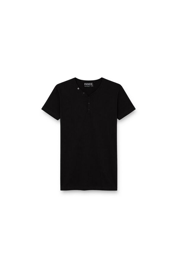 Inside Camiseta con botones negro