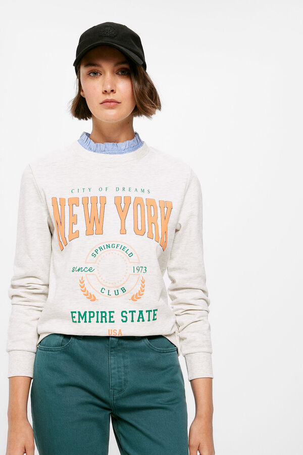 Springfield Sweat-shirt « New York » gris
