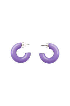 Springfield Spiral earrings. purple