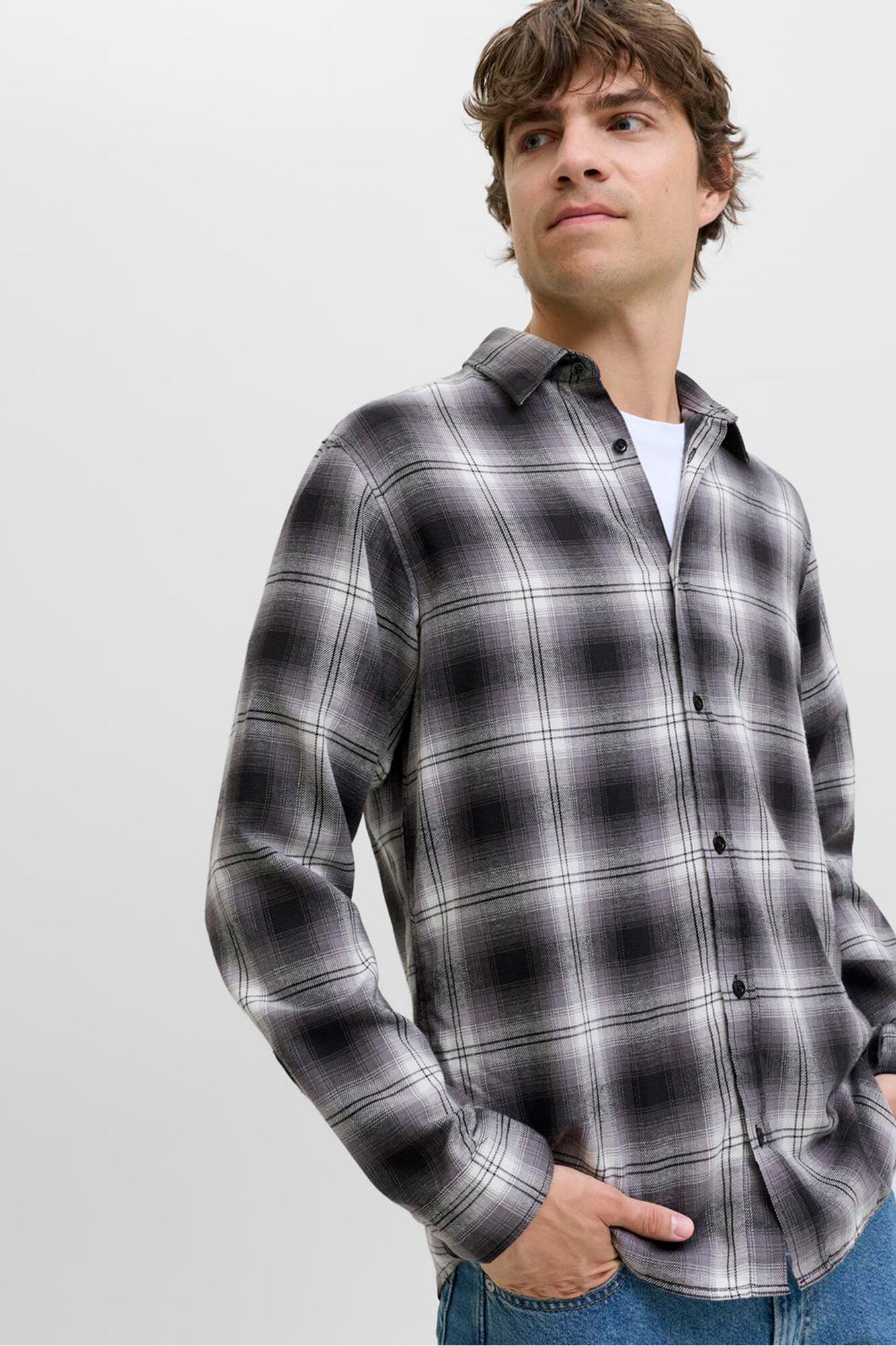 JJ REBEL Camisa xadrez regular fit