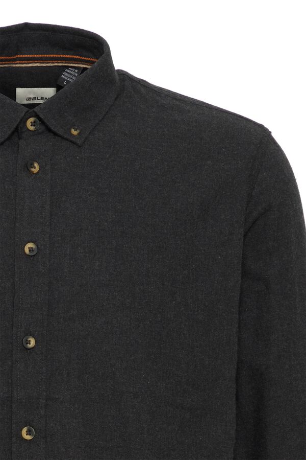 Blend Cotton long sleeve shirt black