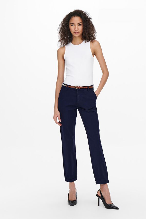 Only chinos pants with belt Plava