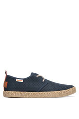 Refresh Jute shoes with laces Plava
