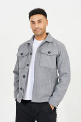 Brave Soul Abrigo de pa&ntilde;o gris