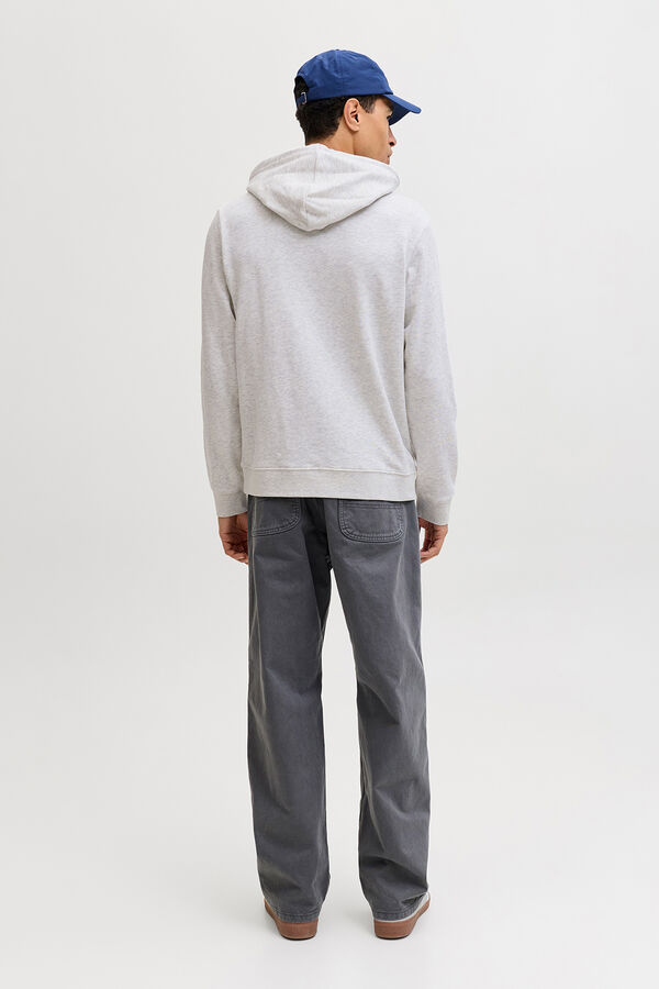 Jack & Jones Sudadera con capucha logo blanco