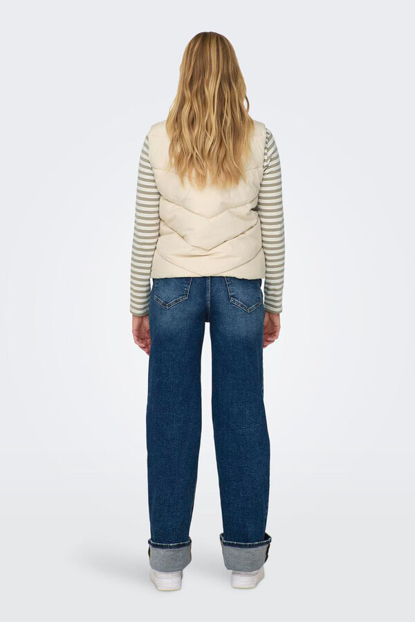 JDY Quilted gilet grey