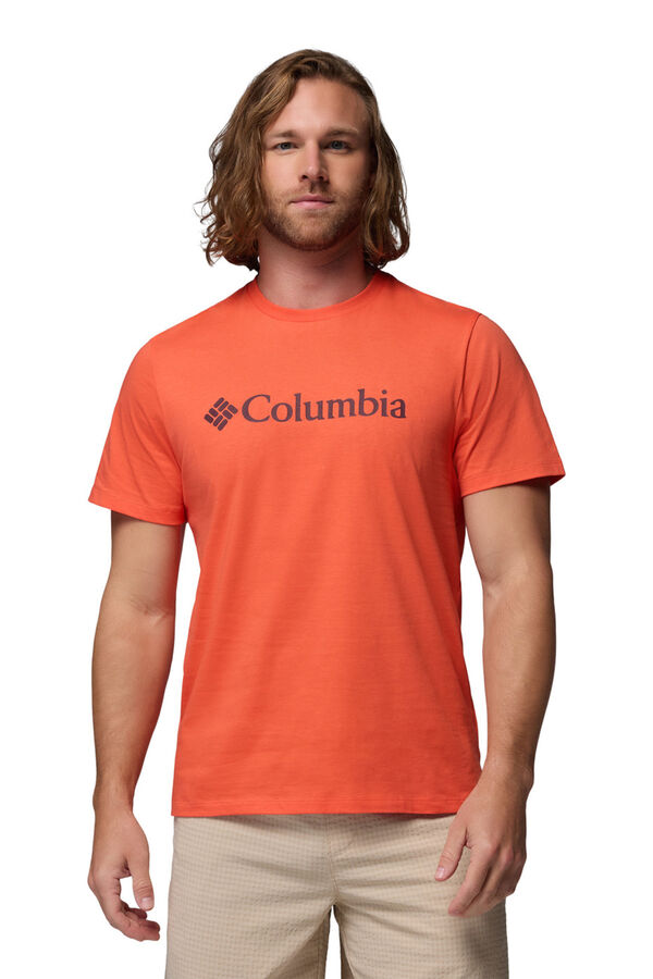 Columbia Basic logo T-shirt red