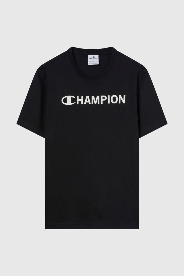 Champion Camiseta Champion com gola caixa preto