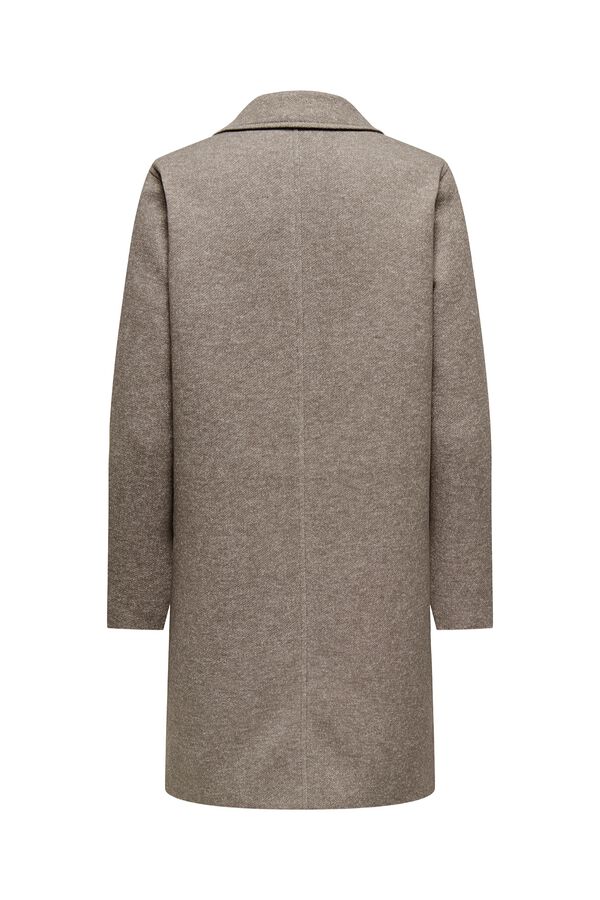 Only Long cloth coat grey