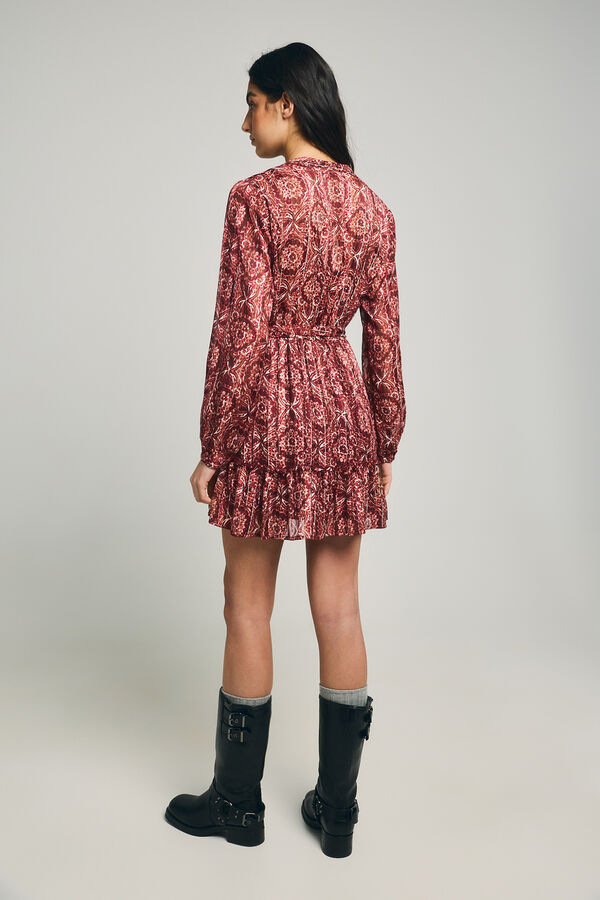 Only Vestido corto con lurex estampado