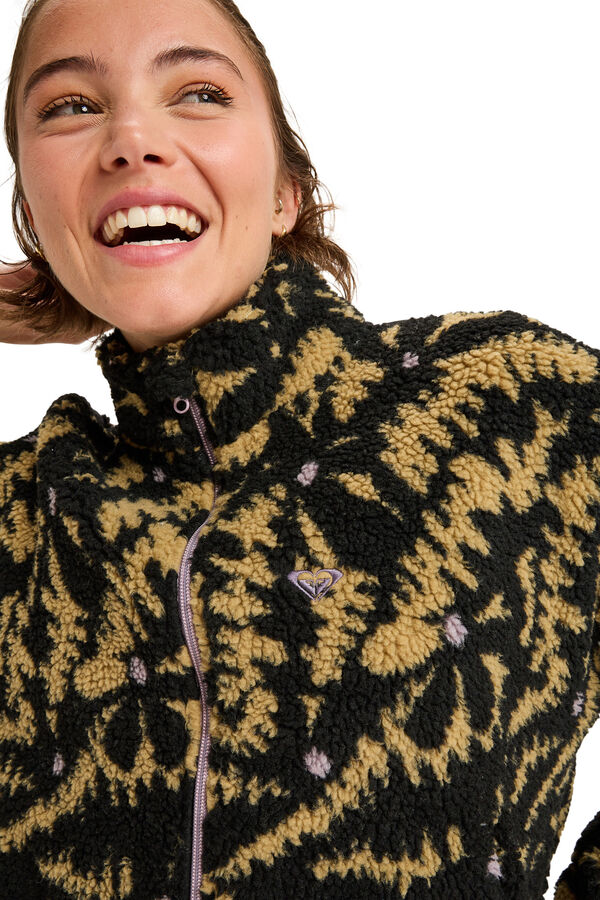 Roxy Boundless Spirit Zippered - Damen Sneaker -Sweatshirt Nude