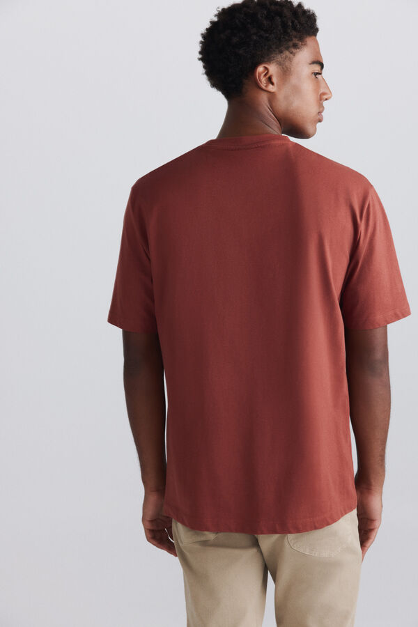 Springfield Heavy weight basic T-shirt pink