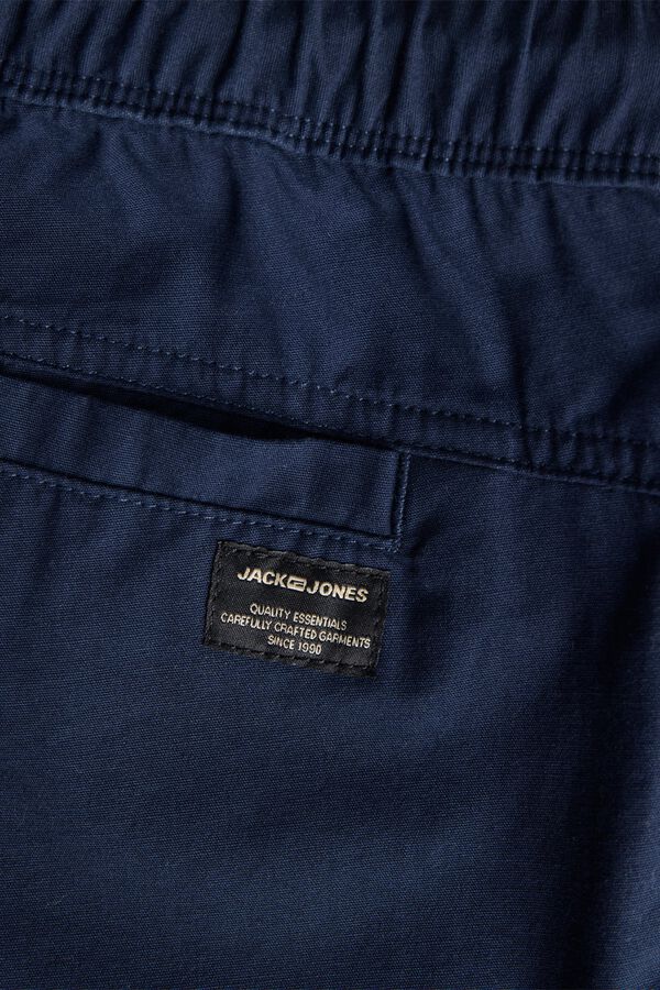 Jack & Jones PLUS Cotton jogger shorts blue