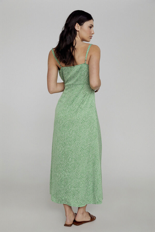 Springfield Wrap midi dress green