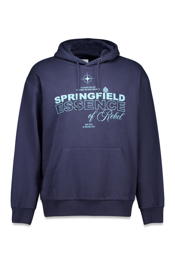 Springfield Hood logo sweatshirt blue