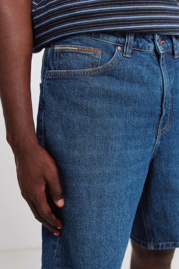 Springfield Denim regular fit Bermuda shorts blue