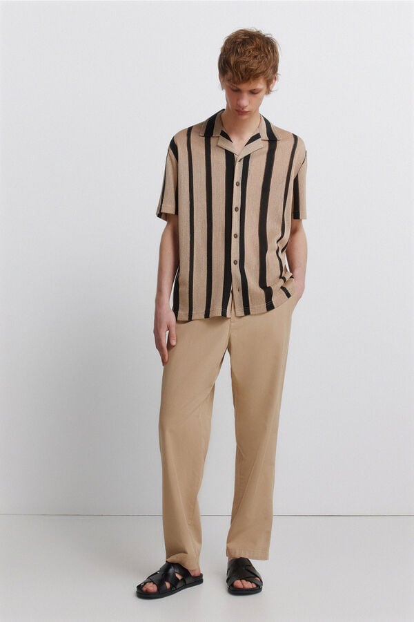 Springfield Regular fit shirt collar polo shirt grey