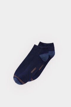 Springfield Essential contrast ankle socks blue