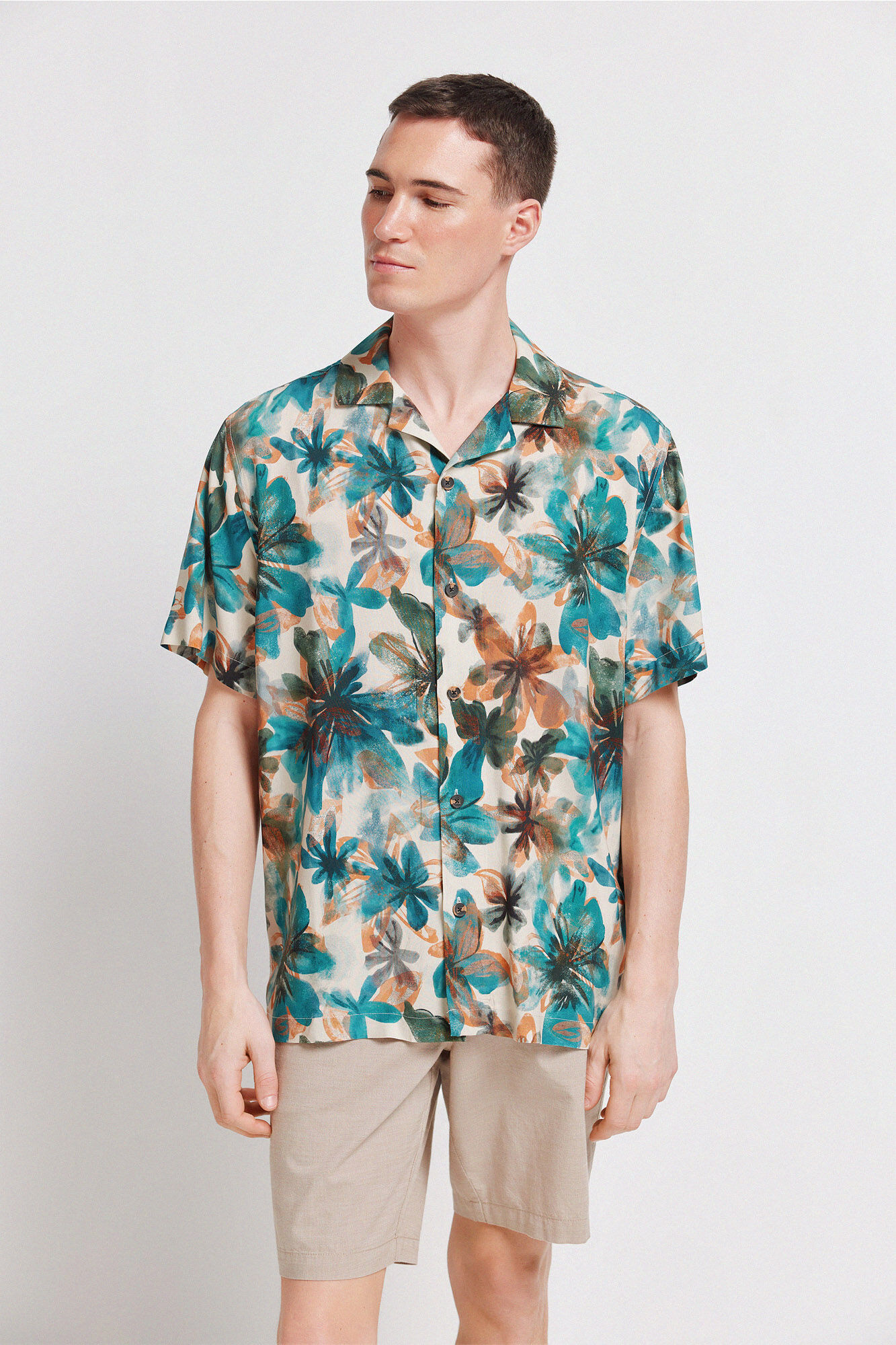 Springfield Floral print short sleeve shirt