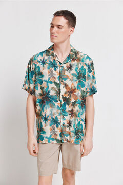Springfield Floral print short sleeve shirt