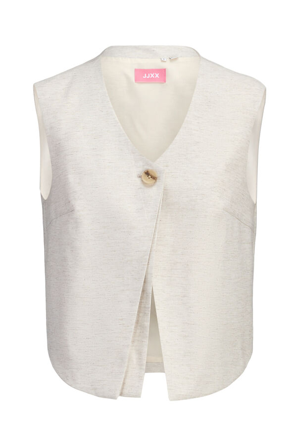 Jack & Jones Asymmetric tailored gilet grey