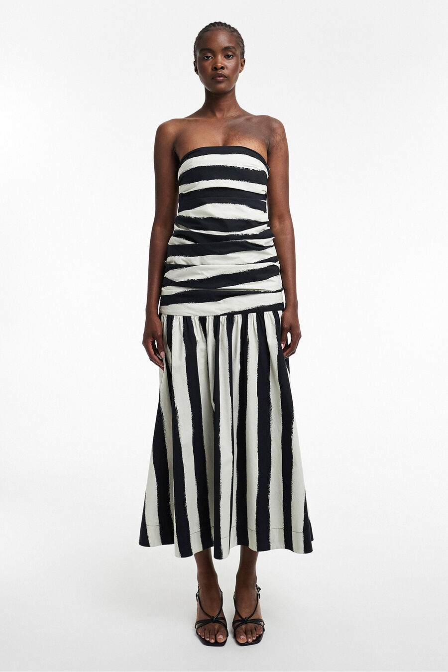 Vestido largo estampado